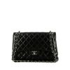 Chanel  Timeless Jumbo handbag  in navy blue quilted leather - 360 thumbnail