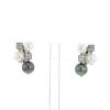 Bulgari Lucéa earrings in white gold,  diamonds and cultured pearls - 360 thumbnail