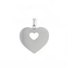 Poiray Coeur Secret medium model pendant in white gold - 360 thumbnail