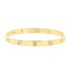 Bracelet Cartier Love 4 diamants en or jaune et diamants, taille 19 - 00pp thumbnail