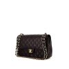 Borsa Chanel Timeless jumbo in pelle martellata e trapuntata nera - 00pp thumbnail