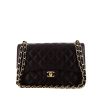 Borsa Chanel Timeless jumbo in pelle martellata e trapuntata nera - 360 thumbnail