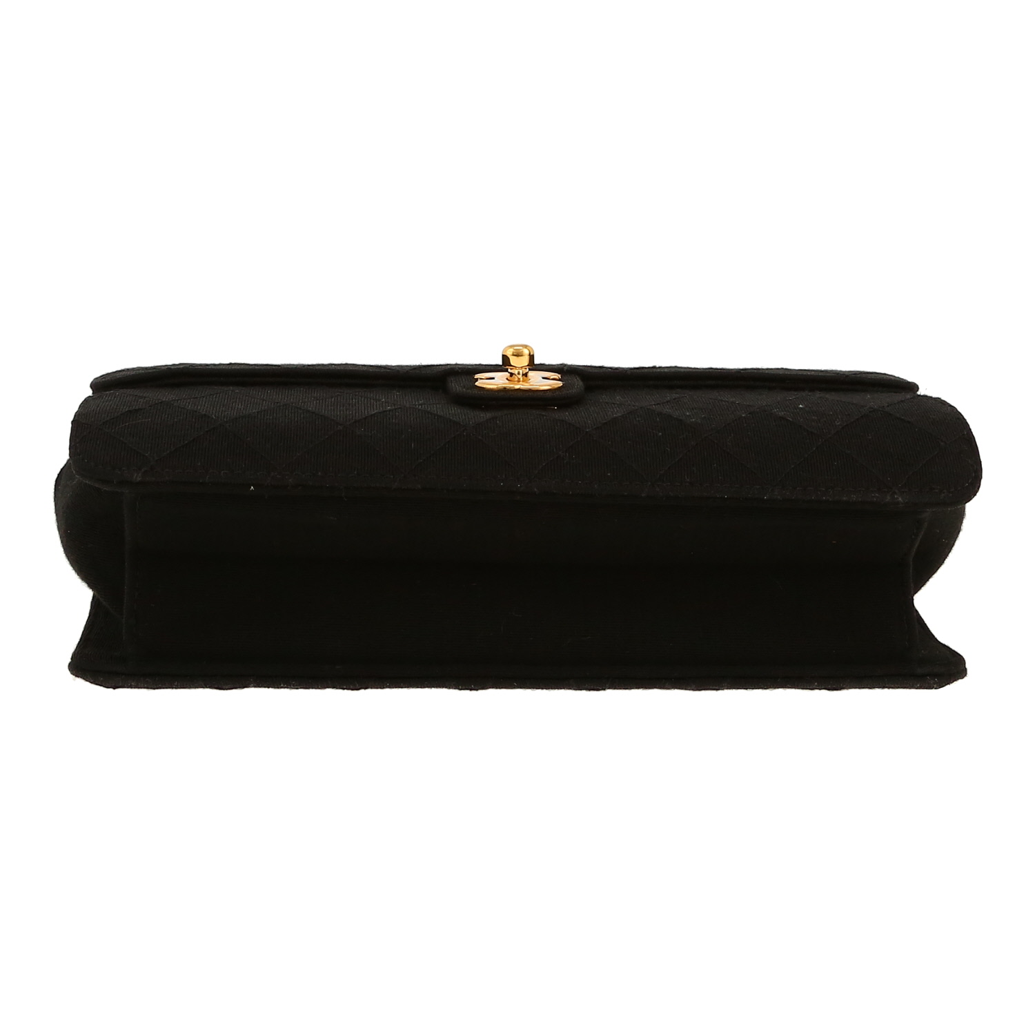 Bolso de mano Chanel  Mademoiselle en tejido jersey negro - Detail D1