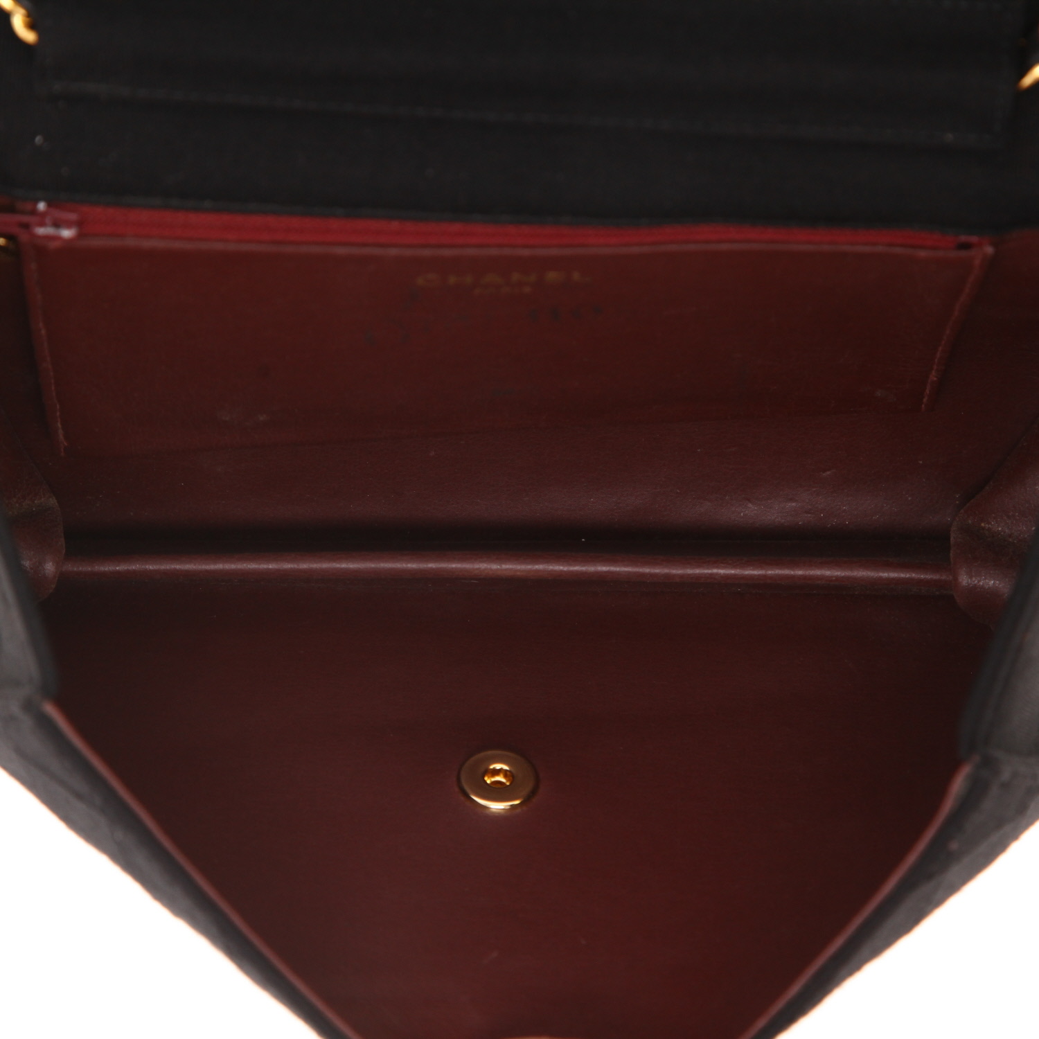 Borsa Chanel  Mademoiselle in tela jersey nera - Detail D3