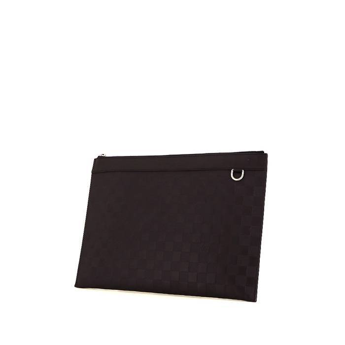 Louis Vuitton pouch in black checkerboard print leather - 00pp