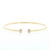 Dinh Van Le Cube Diamant small model bracelet in yellow gold and diamonds - 360 thumbnail