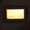 Bolso de mano Fendi en cuero negro y dorado y lona negra - Detail D3 thumbnail