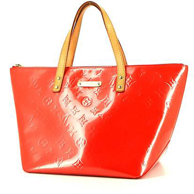 Louis Vuitton Red Epi Malletage Twist PM White Leather Metal ref