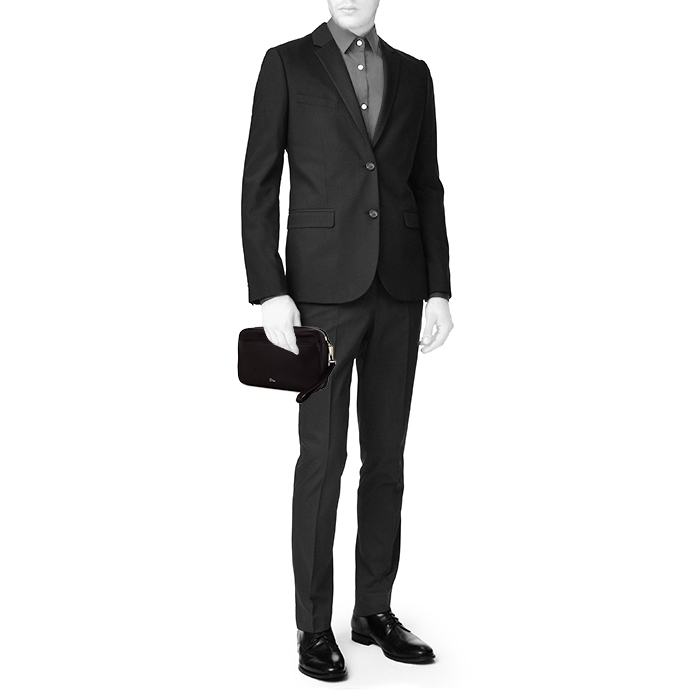 Estuche Dior en cuero granulado negro - Detail D1