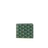 Billetera Goyard Saint Florentin en tela Goyardine verde y cuero verde - 360 thumbnail