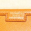 Hermes Jige pouch in gold Courchevel leather - Detail D3 thumbnail
