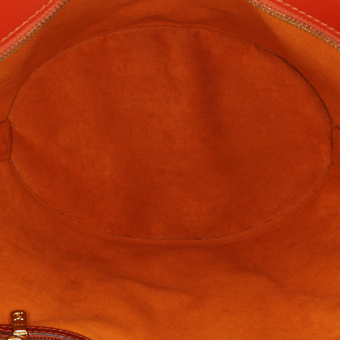 Louis Vuitton Saint Jacques shopping bag in cognac epi leather - Detail D2