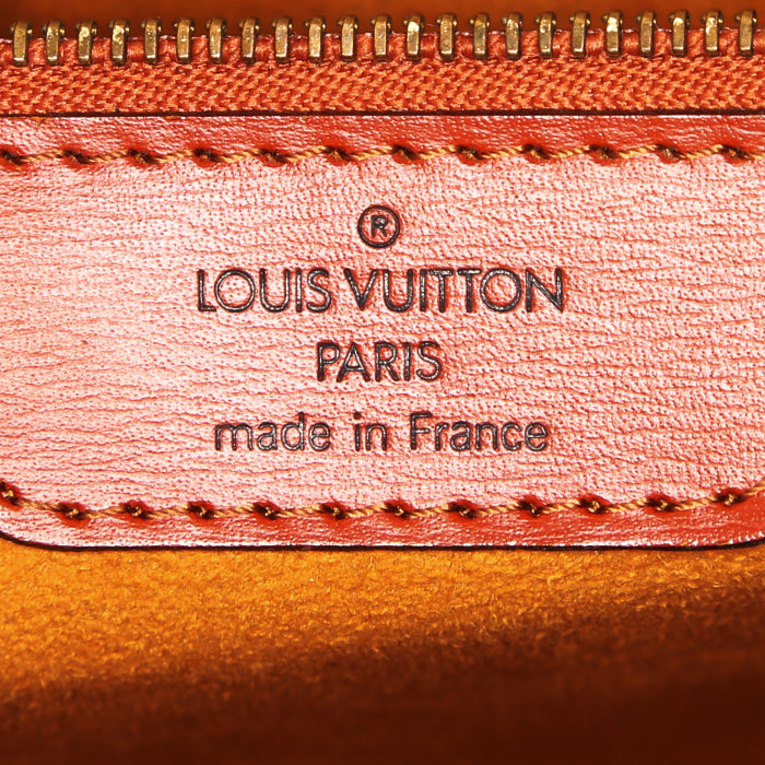 Louis Vuitton Saint Jacques shopping bag in cognac epi leather - Detail D3