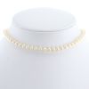 Mikimoto necklace in yellow gold and cultured pearls - 360 thumbnail