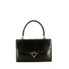 Hermès  Cordeliere handbag  in black crocodile - 360 thumbnail