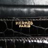 Bolso de mano Hermès Chaîne D'ancre en cocodrilo negro - Detail D3 thumbnail