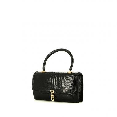 Hermès Chaîne D'ancre handbag in black crocodile
