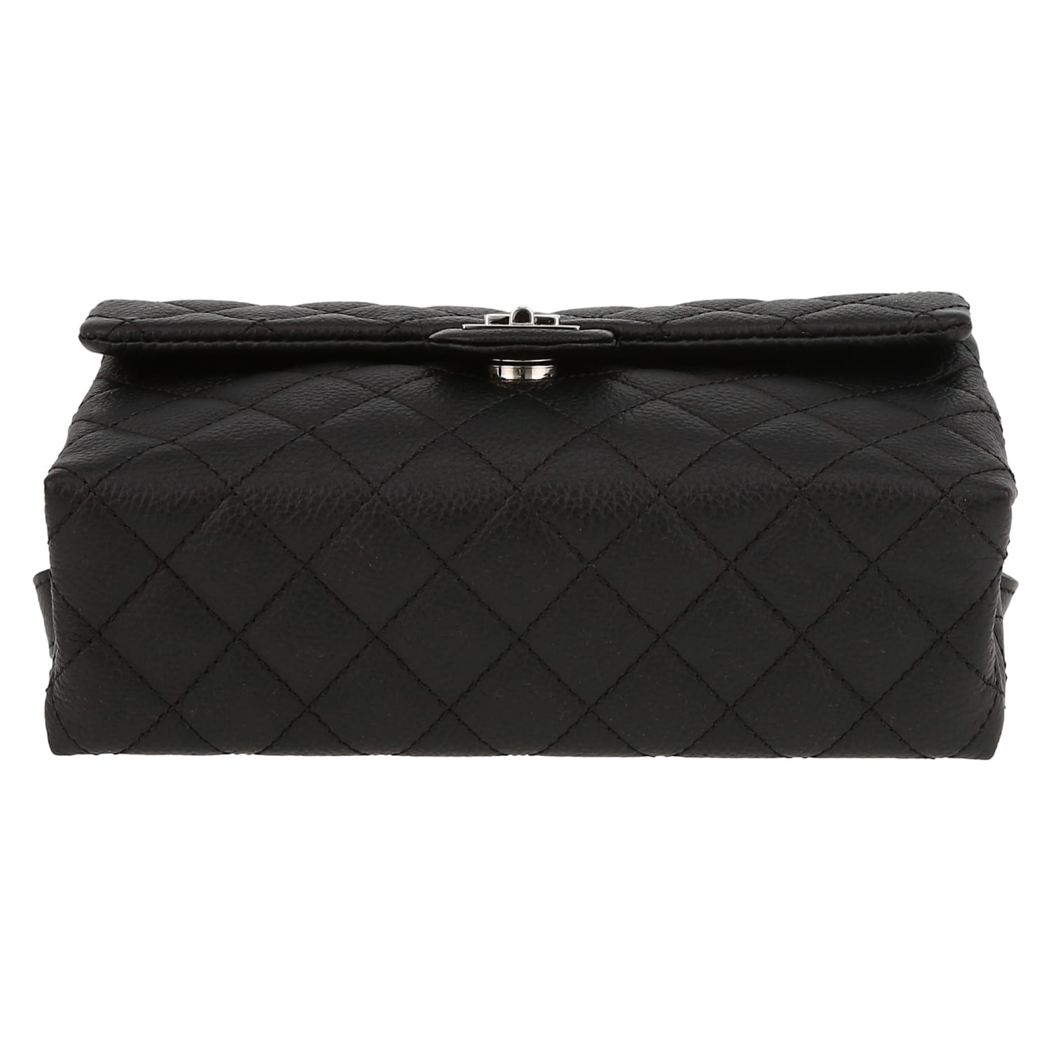 Pochette-ceinture Chanel  Pochette ceinture en cuir grainé matelassé noir - Detail D1