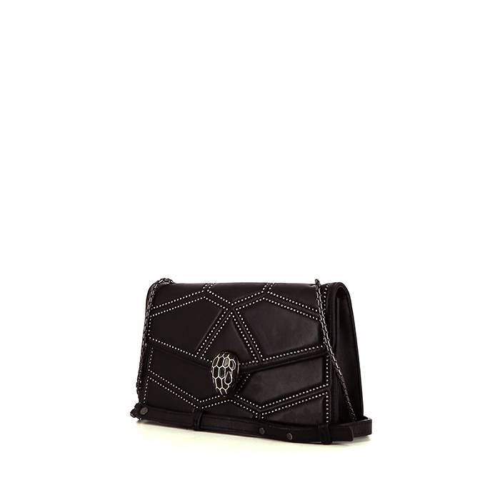 Black Ferragamo Studded Leather Handbag | RvceShops Revival