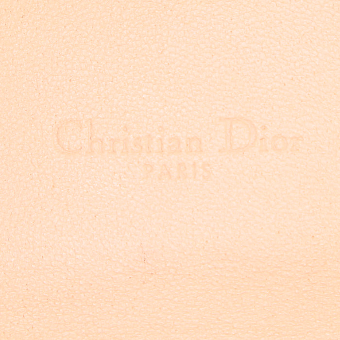 Portafogli Dior Cannage in pelle rosa cannage - Detail D3