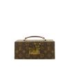 Louis Vuitton Petite Malle trunk in ebene monogram canvas and natural leather - 360 thumbnail