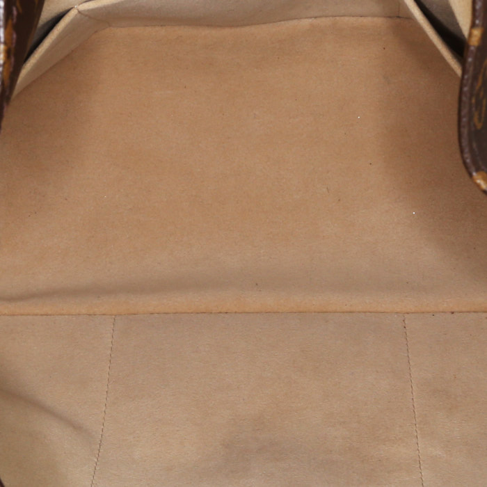 Louis Vuitton Artsy medium model shopping bag in brown monogram canvas and natural leather - Detail D2
