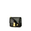 Celine  Classic Box mini  shoulder bag  in black box leather - 00pp thumbnail