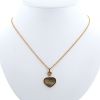 Collar Chopard Happy Heart en oro rosa, nácar y diamante - 360 thumbnail