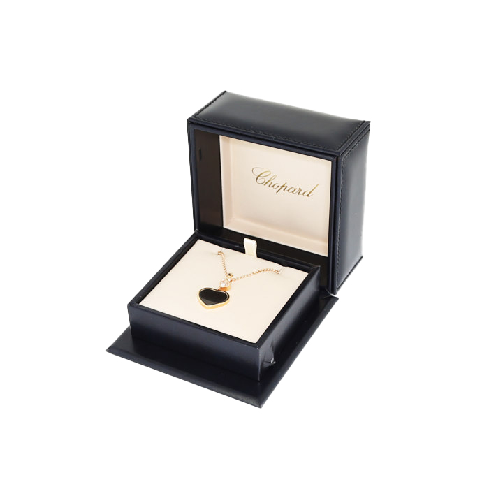 Chopard Happy Heart necklace in pink gold, mother of pearl and diamond - Detail D2