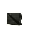 Burberry Messenger shoulder bag in black canvas and black leather - 00pp thumbnail