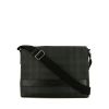 Burberry Messenger shoulder bag in black canvas and black leather - 360 thumbnail