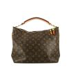 Louis Vuitton  Sully handbag  in brown monogram canvas  and natural leather - 360 thumbnail