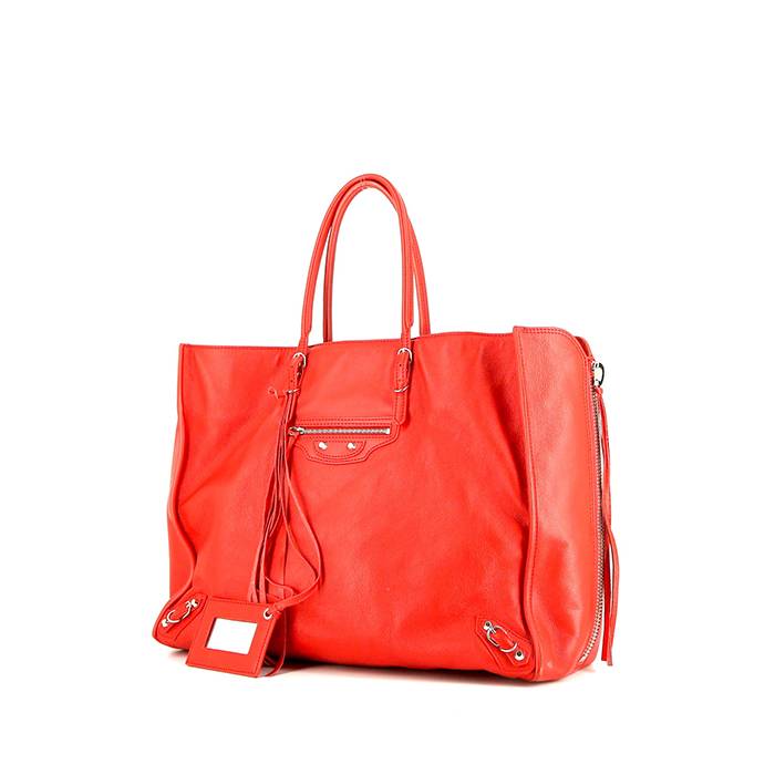 Balenciaga Red Lambskin Leather Giant 21 Silver Slim Hobo Bag - Yoogi's  Closet