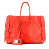 Balenciaga Papier A3 shopping bag in red leather - 360 thumbnail