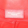 Balenciaga Papier A3 shopping bag in red leather - Detail D3 thumbnail