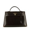 Hermes Kelly 40 cm handbag in brown box leather - 360 thumbnail