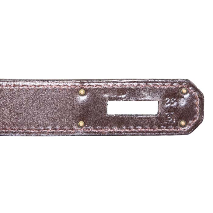 Borsa Hermes Kelly 40 cm in pelle box marrone - Detail D4