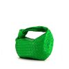 Bottega Veneta Teen Jodie messenger bag in green intrecciato leather - 00pp thumbnail