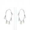 Dior Belle des Iles hoop earrings in white gold and pearls - 360 thumbnail