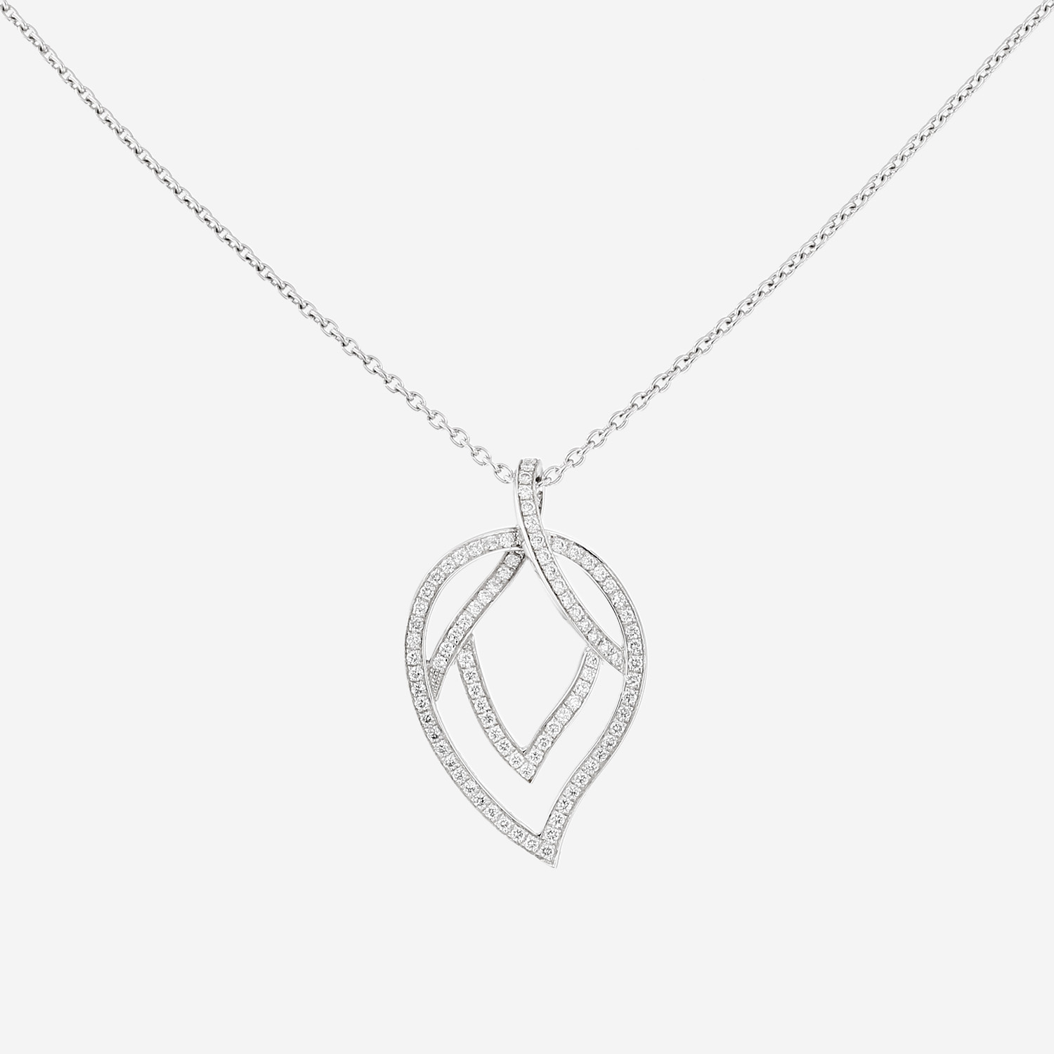 Piaget necklace in white gold and diamonds