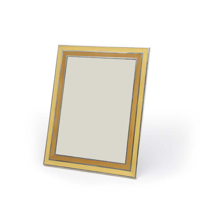 Christian Dior, two rare frames, in sterling silver, enamel, and shell imitation, signed, from the 1980’s - Detail D1