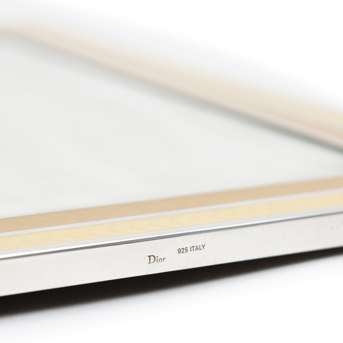 Christian Dior, two rare frames, in sterling silver, enamel, and shell imitation, signed, from the 1980’s - Detail D4