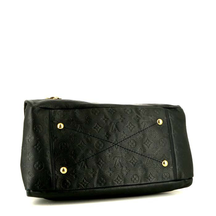 Sac cabas Louis Vuitton Artsy en cuir monogram empreinte bleu - Detail D4