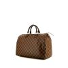 Bolso de mano Louis Vuitton Speedy 35 en lona a cuadros ébano y cuero marrón - 00pp thumbnail