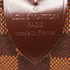 Bolso de mano Louis Vuitton Speedy 35 en lona a cuadros ébano y cuero marrón - Detail D3 thumbnail