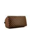 Bolso de mano Louis Vuitton Speedy 35 en lona a cuadros ébano y cuero marrón - Detail D4 thumbnail