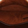 Borsa portadocumenti Louis Vuitton Porte documents Voyage in tela cerata con motivo a scacchi ebano e pelle marrone - Detail D2 thumbnail