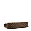 Louis Vuitton Porte documents Voyage briefcase in ebene damier canvas and brown leather - Detail D4 thumbnail