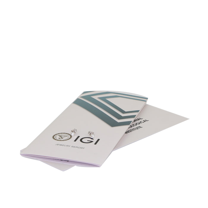 Orecchini a bottone Vintage in oro bianco e diamanti - Detail D2