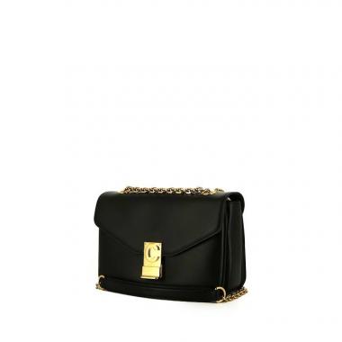 Bolso bandolera Celine C bag en cuero negro